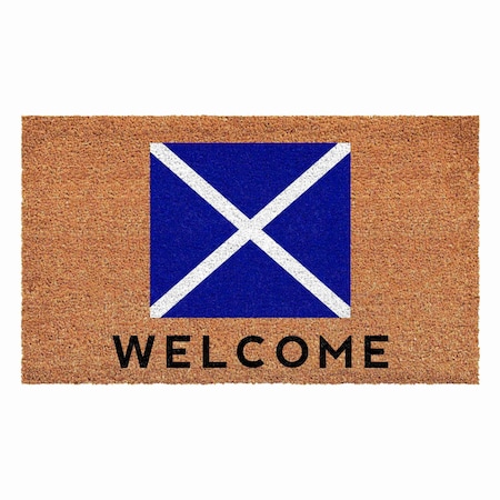 Calloway Mills Personalized Door Mat, Blue, White, Black, Natural, 30 in W x 48 in L 108123048M